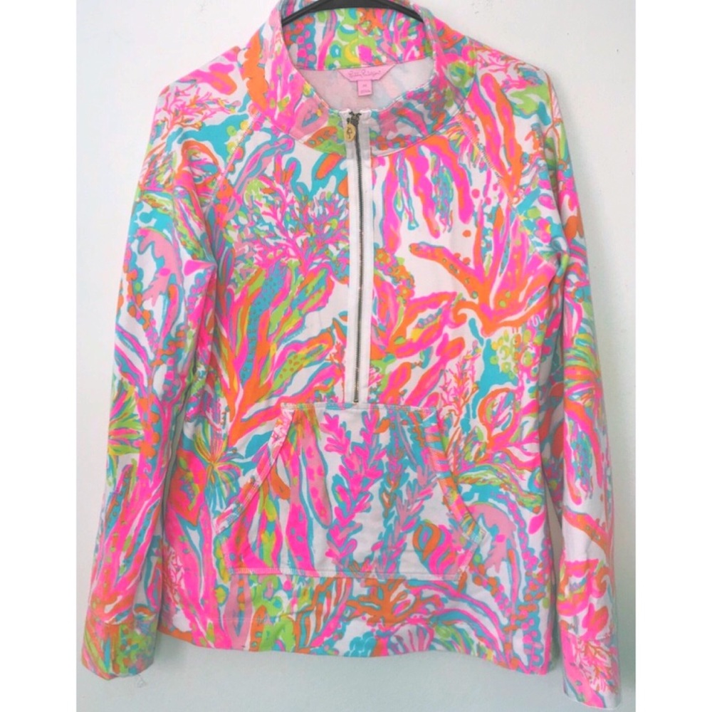 Lilly Pulitzer Skipper Popover M Coral